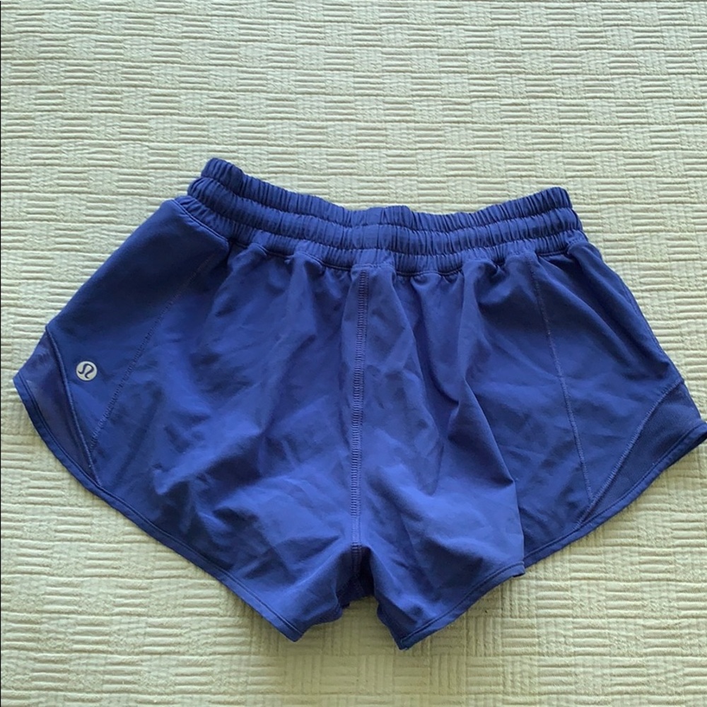 Blue Lululemon Hotty Hot Shorts